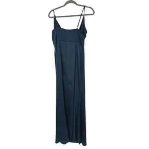 Showpo Lisah Maxi Dress 10‎ Navy Satin Cutout Sleeveless Formal Evening Wedding thumbnail 10