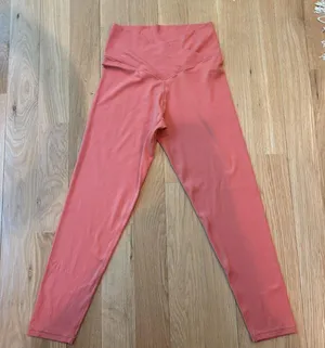 Aerie Leggings Real Me High Rise 7/8 Coral Size Large thumbnail 2