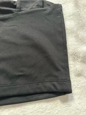 Zara Square Neck Cropped Tank Top Black Thick Wide Straps Size Small Minimalist thumbnail 5