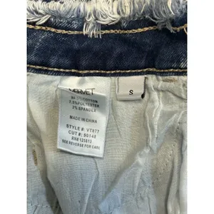 Vervet Raw Waist‎ and Hem Fray Distressed Cutoff Micro Jean Shorts S(3) 28" X 3" thumbnail 4