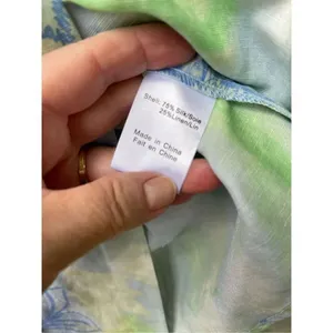 Tsunami size 8 silk linen tropical print skirt. Beach resort cruise ship. thumbnail 7