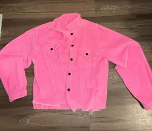 Pink corduroy jacket pol thumbnail 1