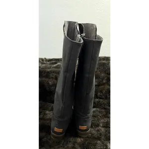 Dr Scholls Boots Womens 8 Reach For It Tall Riding Black Knee High Zipper Block thumbnail 3