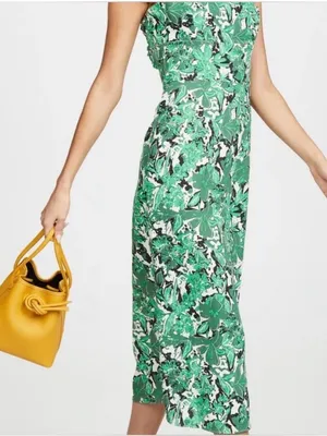 Free People Beach Party MIDI Dress - Green Combo thumbnail 4