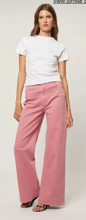 Rolla's Sailor Scoop‎ Long - Rose Size 26 Wide Leg High Rise thumbnail 1