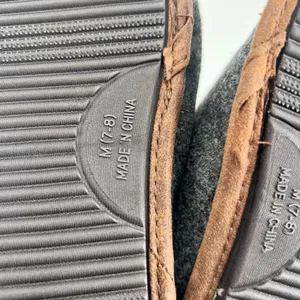 Eddie Bauer Women's Sherpa Lined Clog Slippers Dark Heather Grey Bear Motif 7-8 thumbnail 4