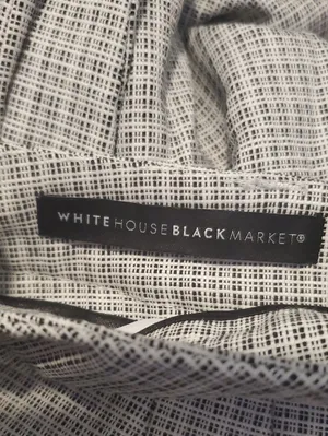 White House Black Market Micro-Check Crop Pants thumbnail 3
