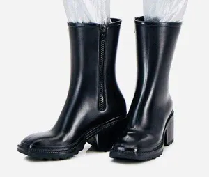 INC International Concepts Women's Everett Rain Boots black size 8 thumbnail 5
