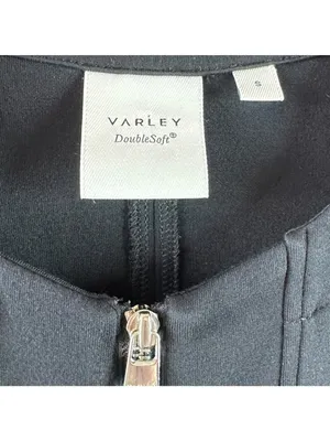Varley Augusta DoubleSoft Zip Through Sweat Black Small Oversized Jacket Casual thumbnail 4