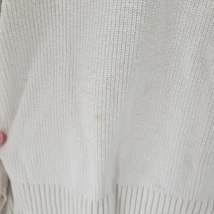 T by Talbots Womens Sweater Large Ivory Drawstring Cowlneck Waffle Knit Pullover thumbnail 10