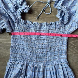 Hill House Nesli Dress in Diana blue check XS thumbnail 10
