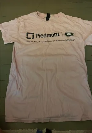 Gildan Piedmont Georgia bulldogs pink shirt thumbnail 1