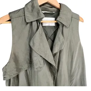 Babaton Aritzia Vest Womens S Sleeveless Trench Duster Long Open‎ Front Layering thumbnail 2