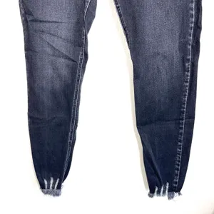 KanCan Charcoal Black High Rise Frayed Waist Skinny Jeans thumbnail 6