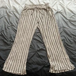 Joe B by Joe Benbasset Striped Linen Casual Pants Size M thumbnail 4