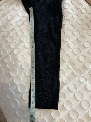 Lululemon Speed Up Crop 21" Nouveau Mach Blue Black Legging size 2 thumbnail 10