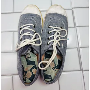 Toms Carmel Sneakers Womens Size 8 Blue Good Distressed Majolica Canvas thumbnail 8