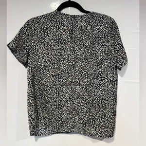 Black and White Banana‎ Republic Patterned work Top thumbnail 4