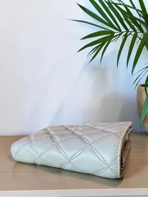 Kate Spade New York Gray Quilted Zip Around Wallet Bifold Organizer thumbnail 6
