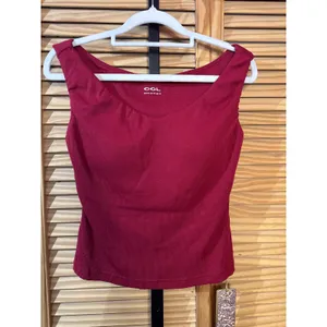 OGL Effortless Boatneck Batwing Sleeve Side Ruched Top Women's Size M Red NEW thumbnail 4