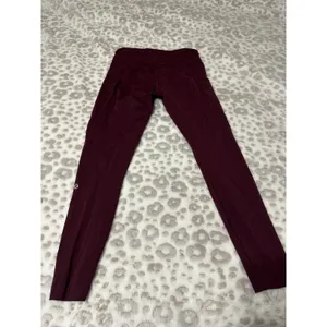 Lululemon Burgundy Leggings thumbnail 2