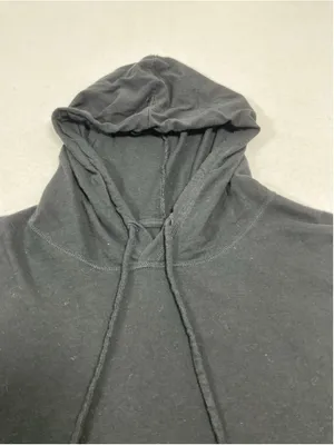 Womans Excellent Gap Lightweight Hoodie XL Black Pullover thumbnail 3