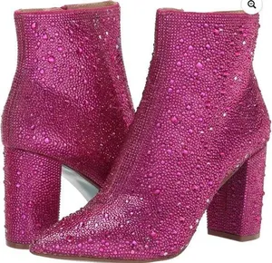 Betsey Johnson Booties Rhinestone thumbnail 1