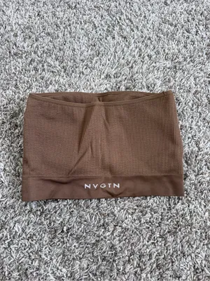 NVGTN Mocha Conquer Ribbed Seamless Bra medium thumbnail 3