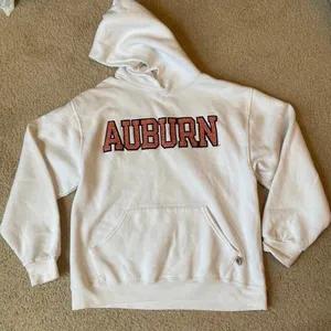 Russell Athletic Auburn White Hoodie Women’s Mediun thumbnail 1