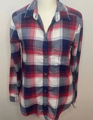 American Eagle Outfitters flannel plaid shirt. Size XS. Ahhmazingly-soft. thumbnail 1