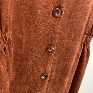 She + Sky Size M Dress Faux Suede Western Boho Southwest Mini Button Front Brown thumbnail 3