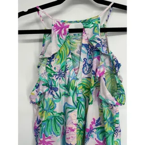 Lilly Pulitzer Dress Women S Billie Ruffle Mermaid in the Shade‎ Resort Vacation thumbnail 5