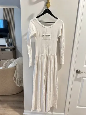 FREE PEOPLE Movement Hot Shot Wide Leg Onesie in White Size Small thumbnail 7