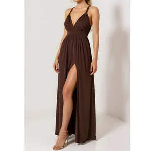 MICHAEL COSTELLO x REVOLVE Emmeline Maxi Dress, Brown, Small thumbnail 2