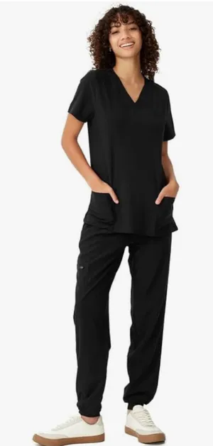 Women's Black Jogger Pants thumbnail 1