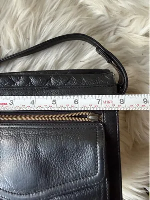 Fossil Black Leather Crossbody Bag thumbnail 9