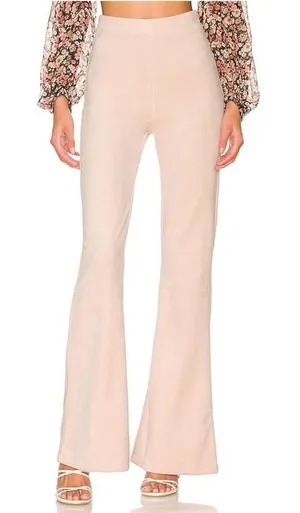 Majorelle Cameo Velour Pant‎ in Pink Dust Size Extra Small thumbnail 1