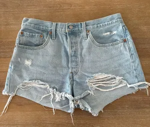 Levi's Distressed Denim Shorts thumbnail 1