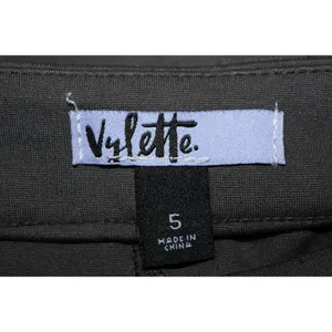 NWOT Vylette Essentials Pintuck Flare Trousers Gray Flared Trousers Pants Size 5 thumbnail 3