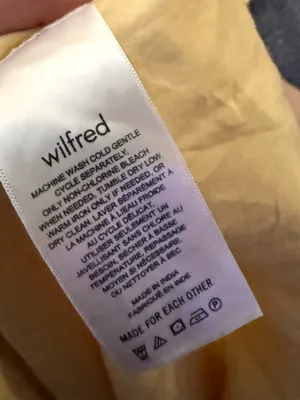 Aritzia Wilfred Reminisce Dress Pastel Yellow Size Small thumbnail 8