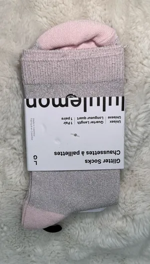 NWT Lululemon Daily Glitter Socks thumbnail 1