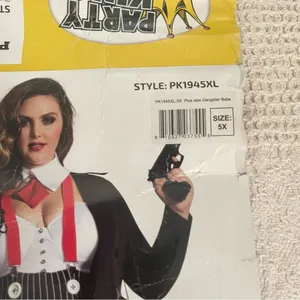 NEW Gangster Babe Halloween Mob Boss Costume Plus Size 5X thumbnail 4