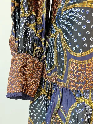 NWOT FARM Rio Floral Paisley Ruffles Mini Dress Glam Boho Long Sleeve Size XS thumbnail 10