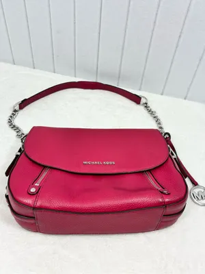 Michael Kors Handbag Bedford Legacy Leather Flap Crossbody Raspberry Pink thumbnail 7