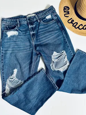 Hidden Bailey High Rise Boyfriend Distressed Jeans Size 29 100% Cotton thumbnail 8