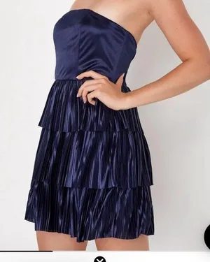 Lulu's Midnight Blue/ navy Strapless Dress thumbnail 1