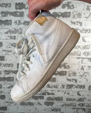 Nike | women white leather high top shoes thumbnail 1
