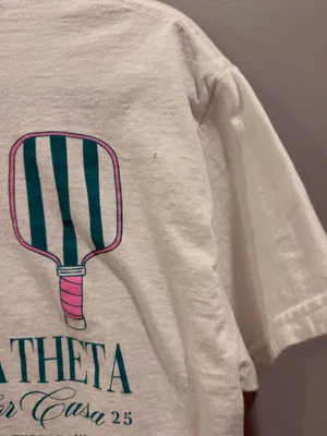 Gildan Kappa Alpha Theta Pickleball For CASA Short Sleeve Tee White thumbnail 6