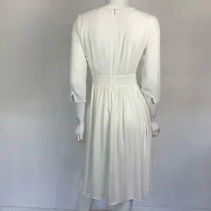 Mod Ref Midi‎ Dress Small White Embroidered Boho Resort Beach Bridal Casual thumbnail 8
