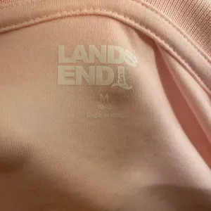 Lands' End Women's Pink 3/4 Sleeve Polo Shirt Minimalist Casual Gorpcore thumbnail 4